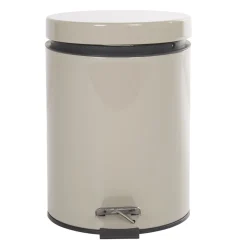 Poubelle ronde beige 5 L