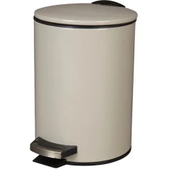 Poubelle salle de bain 3 L gris chaud