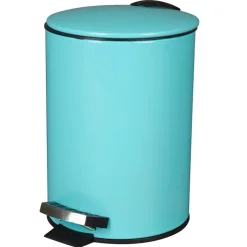 Poubelle salle de bain 3 L bleue