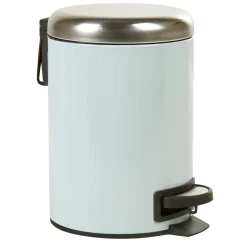 Poubelle salle de bain bleu clair 3 L