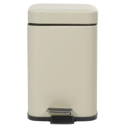 Poubelle salle de bain carré taupe 3 L