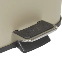 Poubelle salle de bain carré taupe 3 L