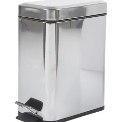 Poubelle salle de bain grise 5 L