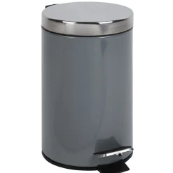 Poubelle salle de bain grise 3 L