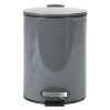 Poubelle salle de bain grise foncé 3 L