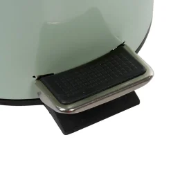 Poubelle salle de bain métal uni vert d'eau 3L