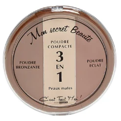 Poudrier 3 teintes secret de beauté
