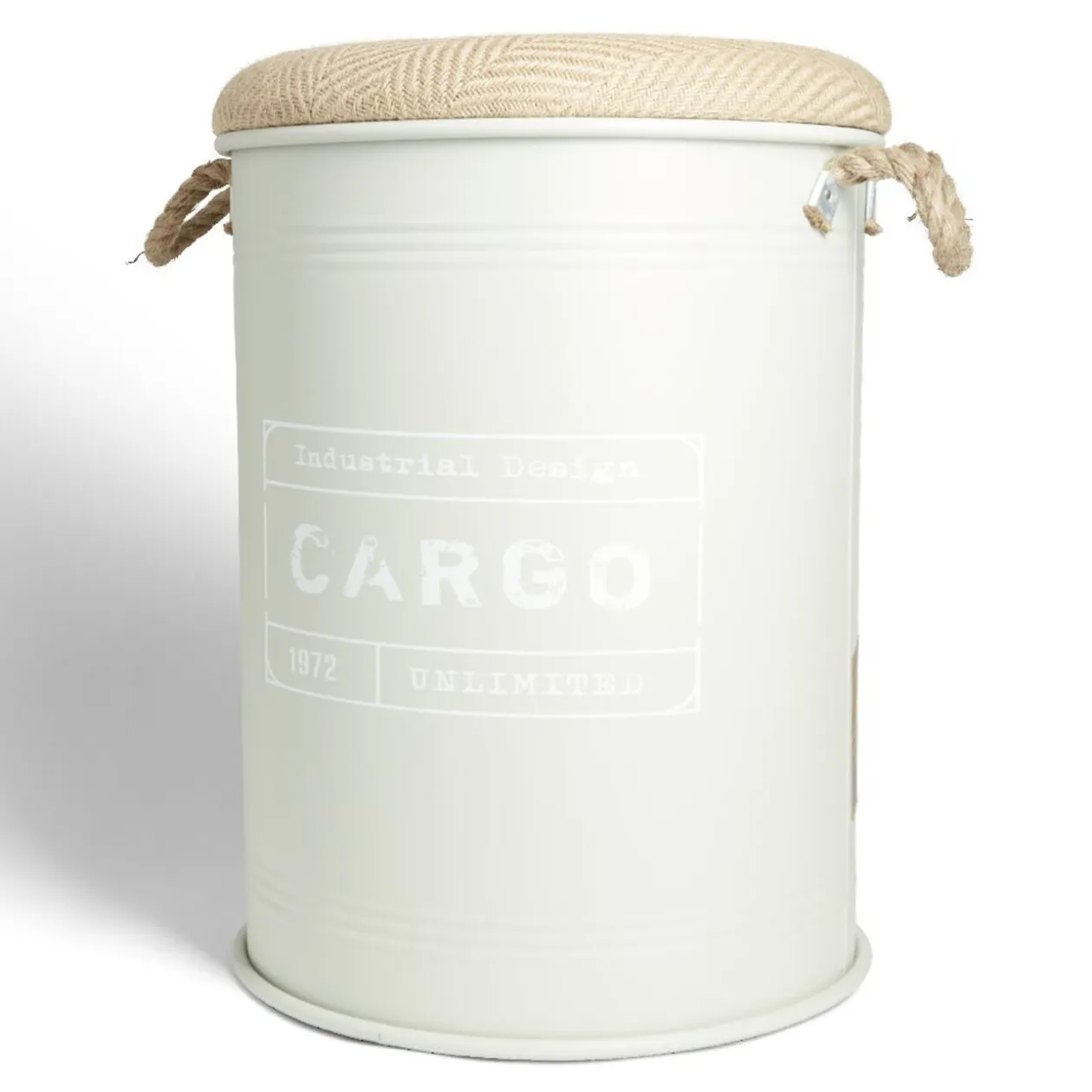 Pouf coffre de rangement grand modèle Ø40xH54,5cm vert