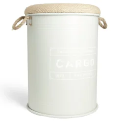 Pouf coffre de rangement grand modèle Ø40xH54,5cm vert