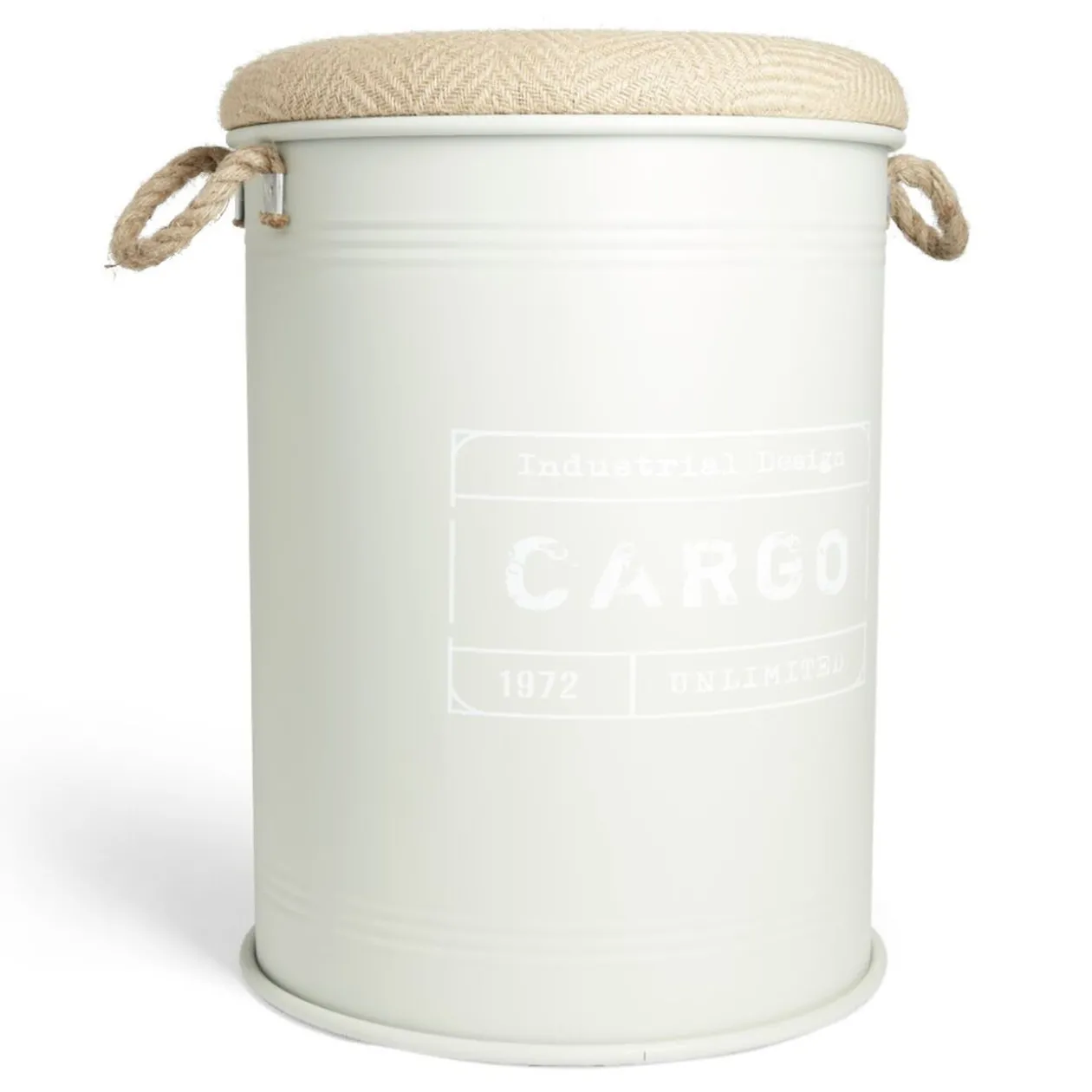 Pouf coffre de rangement grand modèle Ø40xH54,5cm vert