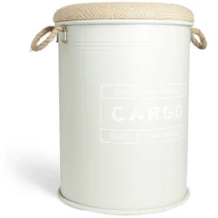 Pouf coffre de rangement grand modèle Ø40xH54,5cm vert