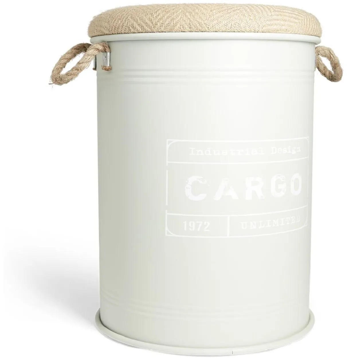 Pouf coffre de rangement grand modèle Ø40xH54,5cm vert