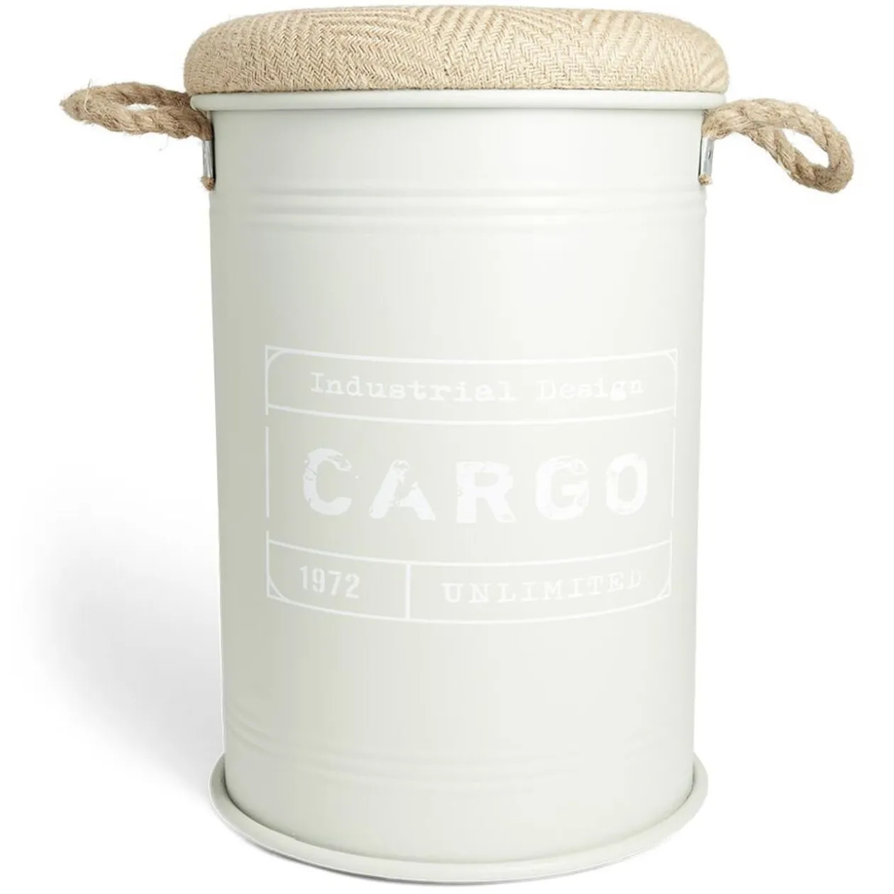 Pouf coffre de rangement moyen modèle Ø34xH49,5cm vert