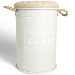 Pouf coffre de rangement moyen modèle Ø34xH49,5cm vert