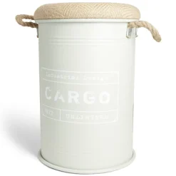 Pouf coffre de rangement moyen modèle Ø34xH49,5cm vert