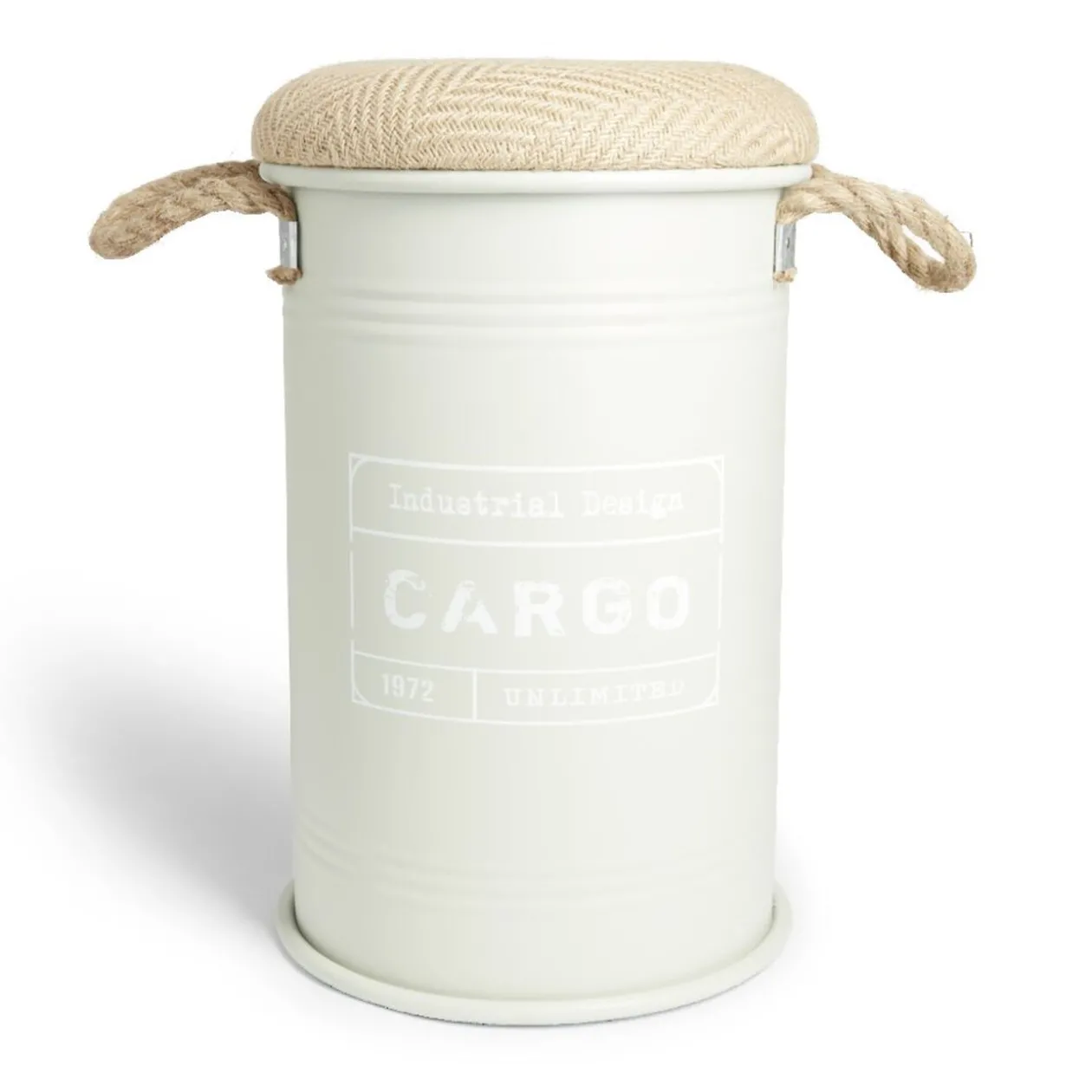 Pouf coffre de rangement petit modèle Ø27xH43,5cm vert