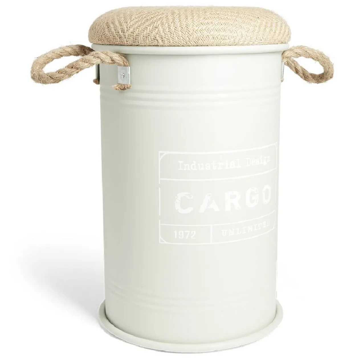 Pouf coffre de rangement petit modèle Ø27xH43,5cm vert