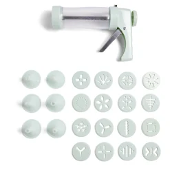 Presse à biscuits sucrés/salés 16 disques et 6 douilles