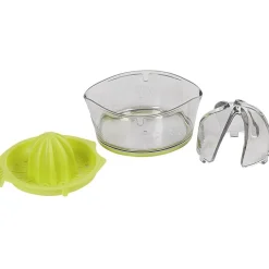 Presse agrumes avec réservoir transparent vert