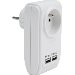 Prise chargeur 1x 230V et 2 ports USB