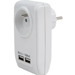 Prise chargeur 1x 230V et 2 ports USB