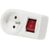 Prise murale marche/arrêt blanc