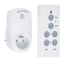 Prise x2 avec télécommande