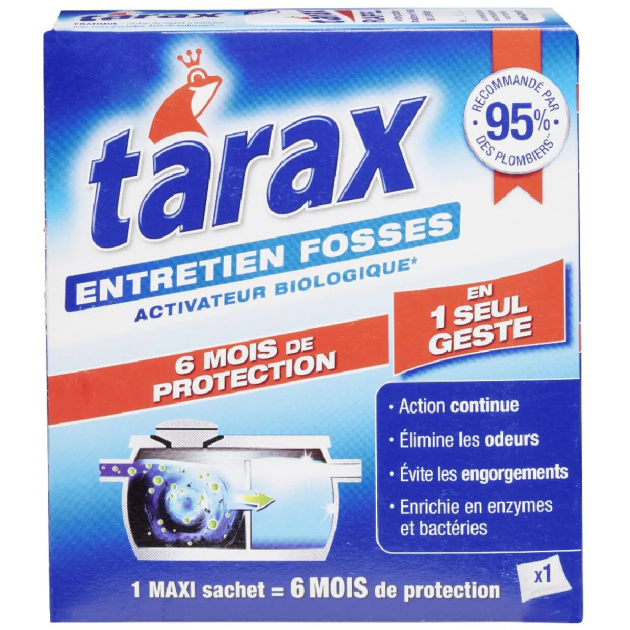 Produit Tarax pour traitement fosse 6 mois de protection