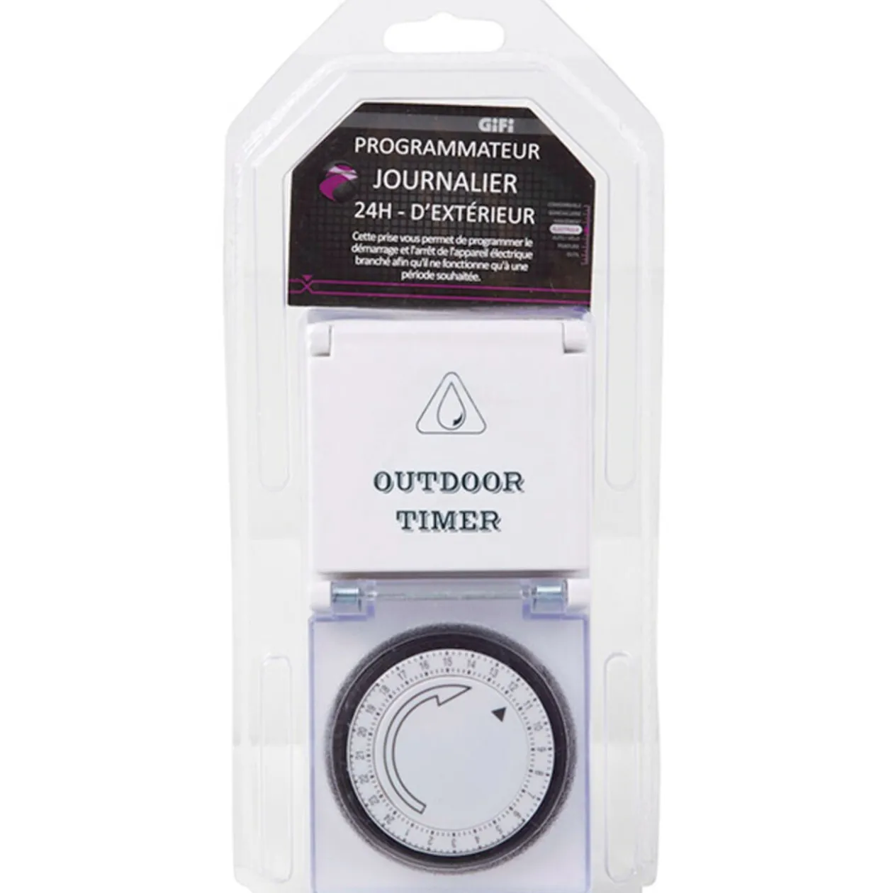 Programmateur journalier 24h d extérieur