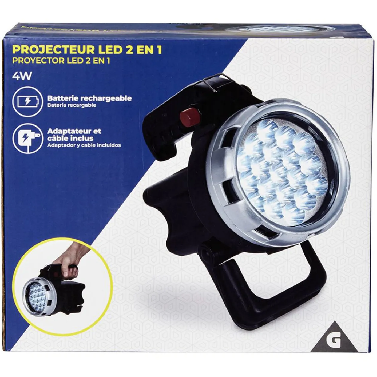 Projecteur LED rechargeable 170LM