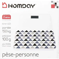 Pèse personne motifs géométriques