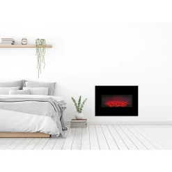 Radiateur électrique mural effet cheminée