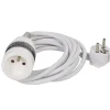 Rallonge 3 m interrupteur switch blanc