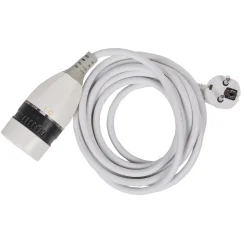 Rallonge 3 m interrupteur switch blanc