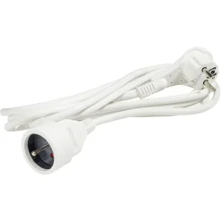 Rallonge fiche plate 3m blanc