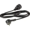Rallonge électrique noire 16A 3m