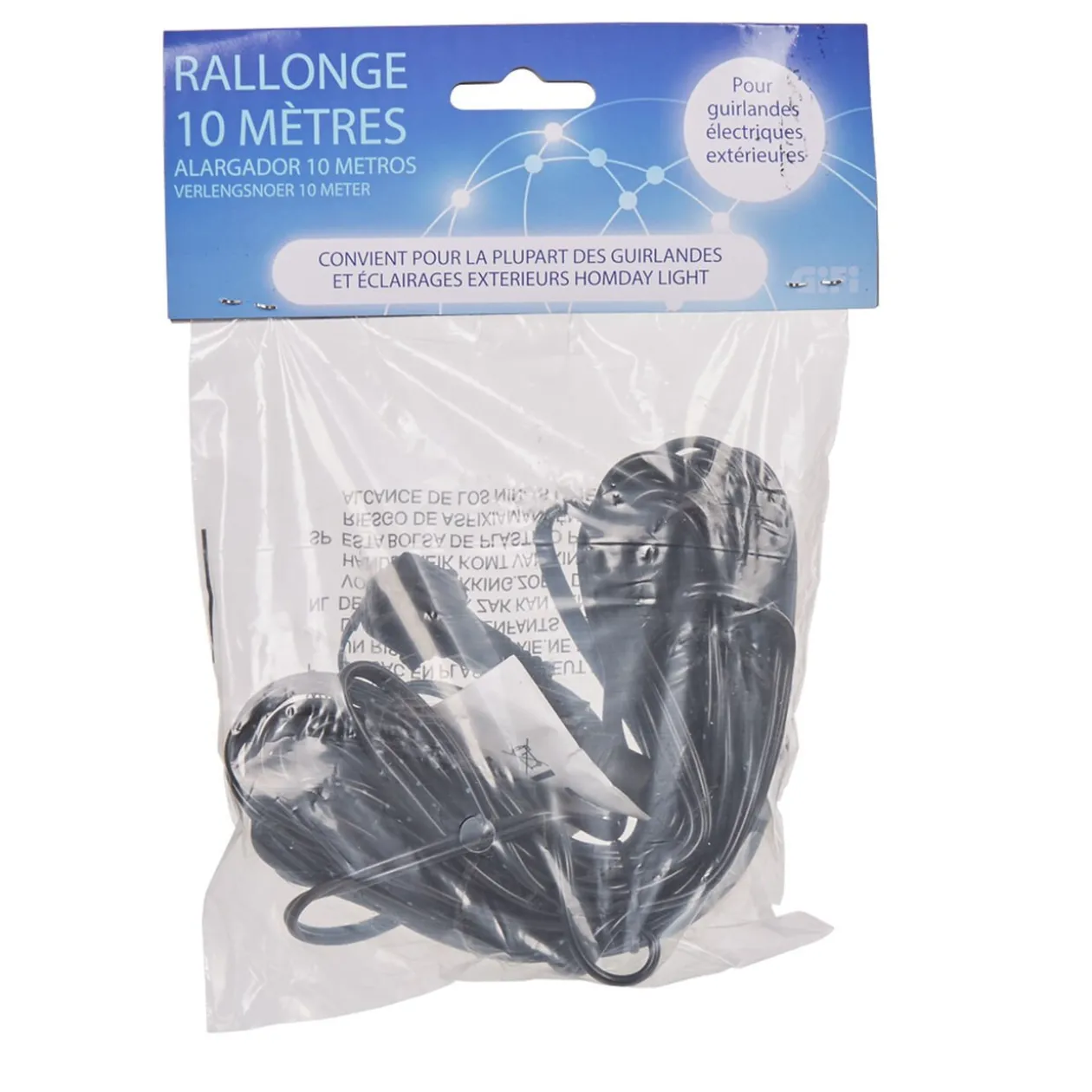 Rallonge pour guirlande électrique extérieure