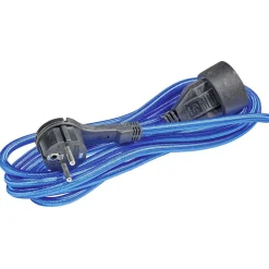 Rallonge textile 3m bleu