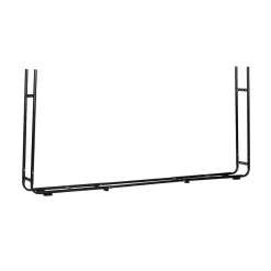 Range bûche extensible acier noir