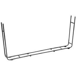 Range bûches extensible métal noir