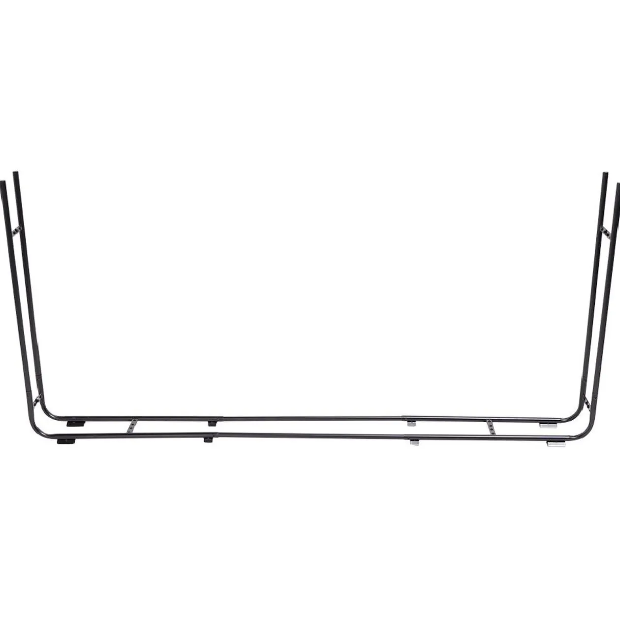 Range bûches extensible métal noir