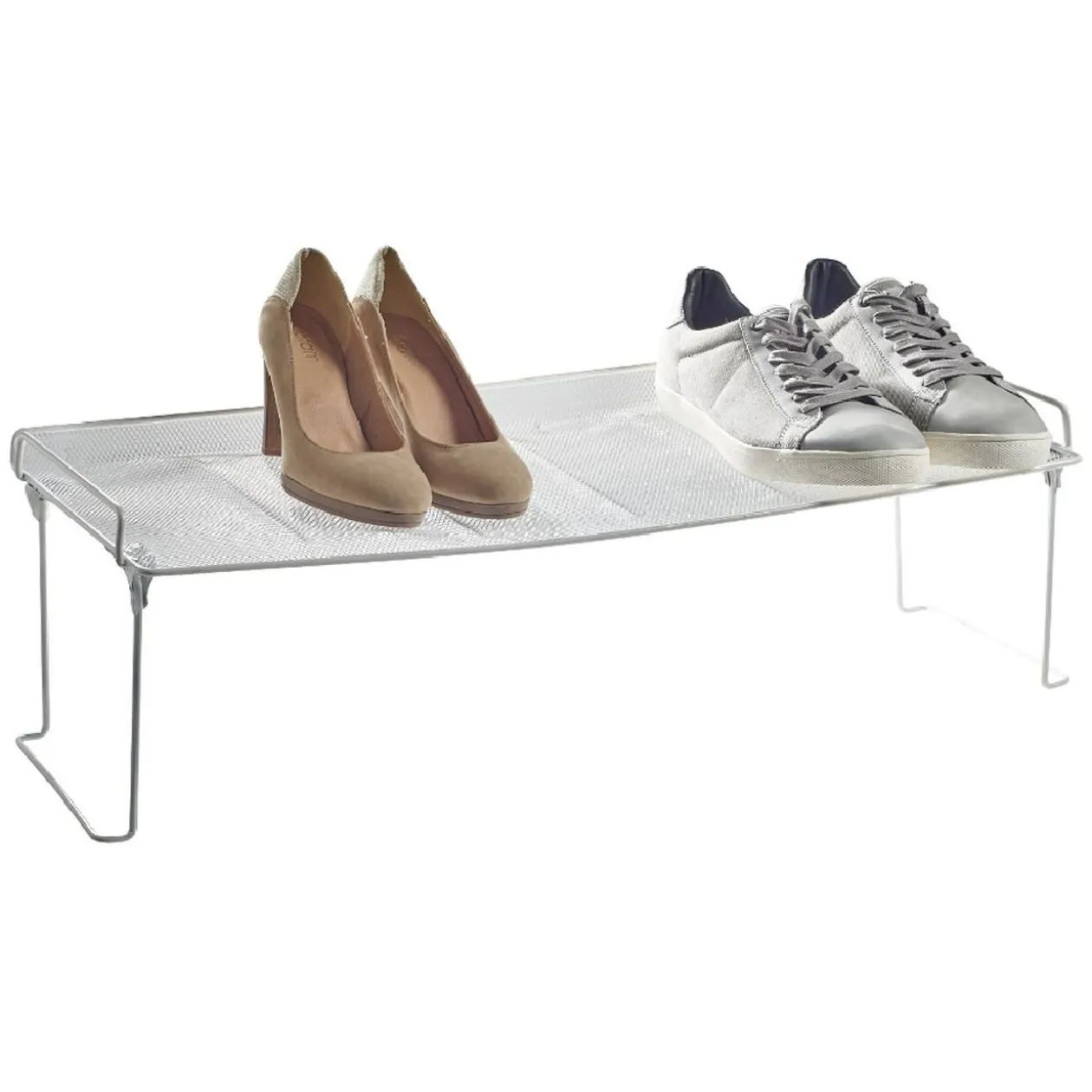 Range chaussure étagère blanche superposable