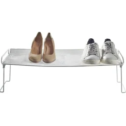 Range chaussure étagère blanche superposable