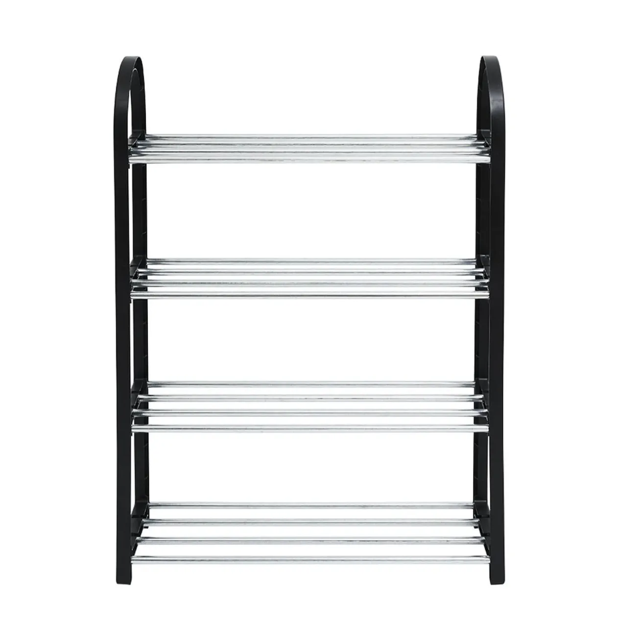 Range chaussures 4 étagères noir L48xl19xH64cm