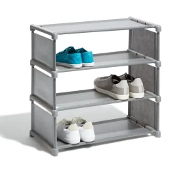 Range chaussures gris 9 paires