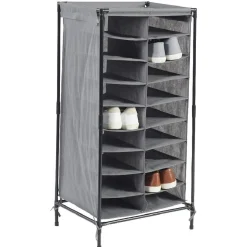 Range chaussures gris 18 paires