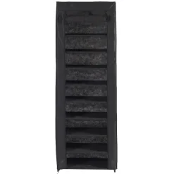 Range chaussures noir 30 paires 10 niveaux