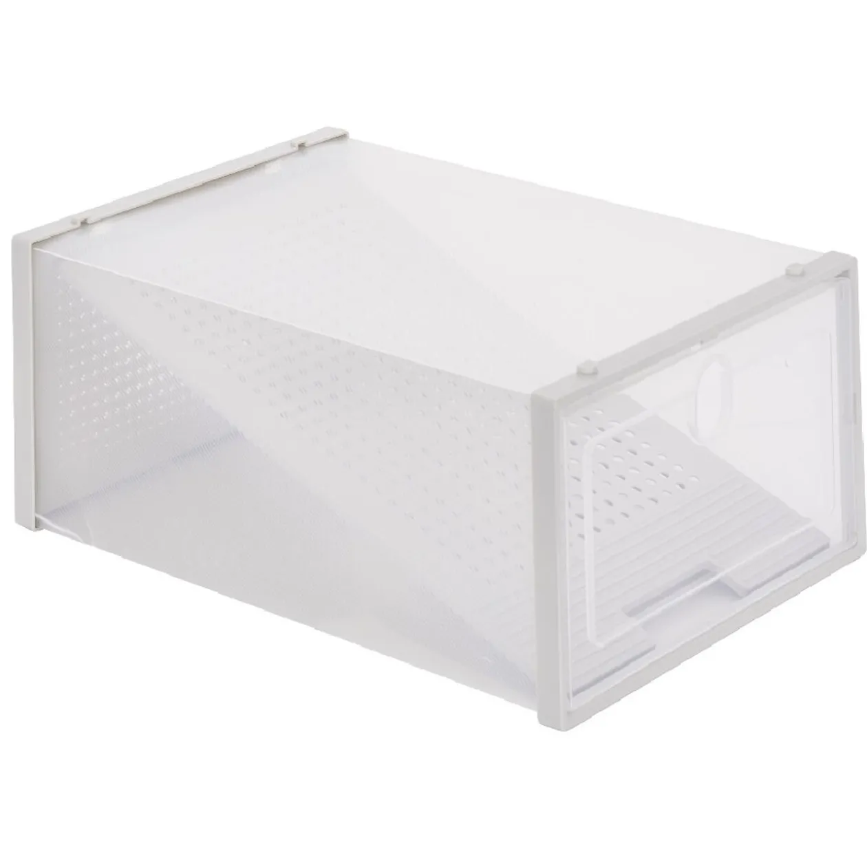 Range chaussures transparent x2