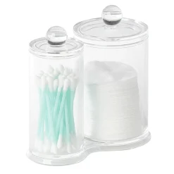 Range coton tige et disque transparent