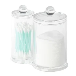 Range coton tige et disque transparent